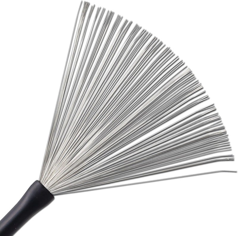 Vic Firth Steve Gadd Signature Drum Brushes - Retractable Medium Gauge Wire with Black Plastic Handle - Image 3